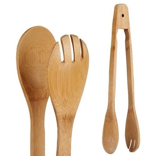 PINZA ENSALADA KINVARA BAMBU 30CMS CUCHARA/TENEDOR
